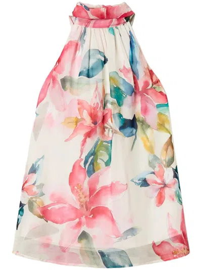 TWINSET FLORAL-PRINT TOP