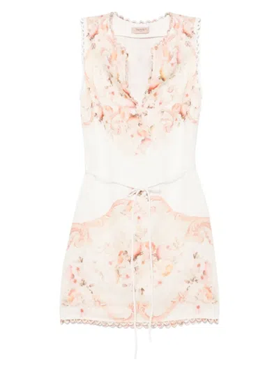 TWINSET FLORAL-PRINTED MINI DRESS