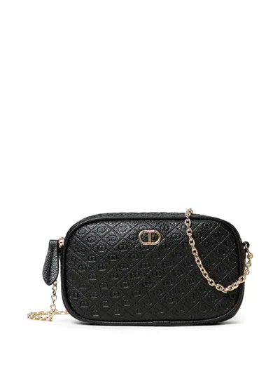 TWINSET LOGO-PLAQUE CROSSBODY BAG