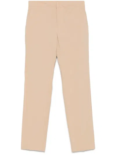 TWINSET LOGO-PLAQUE TAILORED TROUSERS