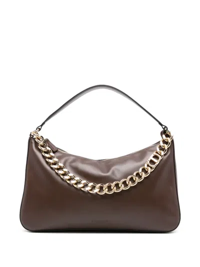 TWINSET MEDIUM LILIANE CHAIN-EMBELLISHED SHOULDER BAG