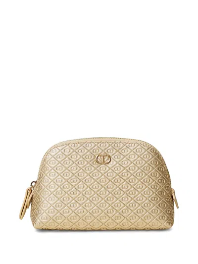 TWINSET MONOGRAM-PATTERN MAKEUP BAG