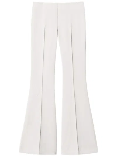 TWINSET PRESSED-CREASE FLARED TROUSERS