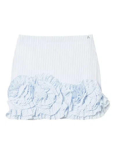 TWINSET RUFFLE-DETAIL MINISKIRT