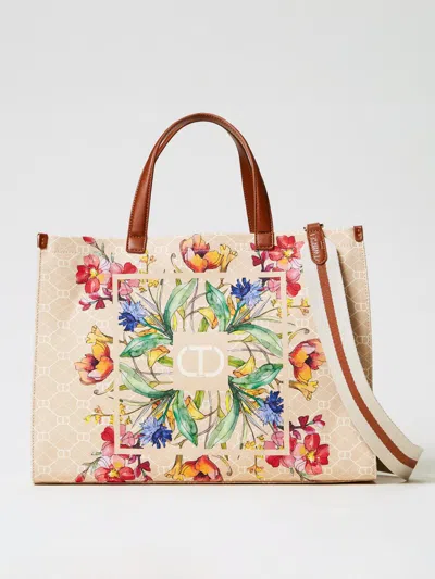 TWINSET TOTE BAG TWINSET WOMAN COLOR MULTICOLOR