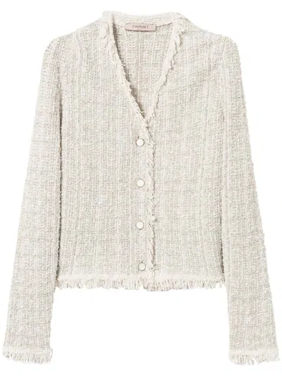 TWINSET TWEED LUREX JACKET