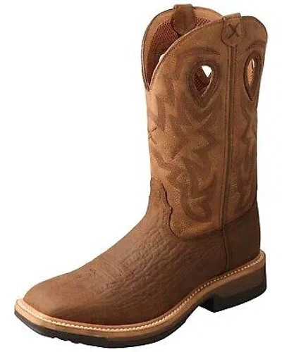 TWISTED X TWISTED X MEN'S LITE WESTERN WORK BOOT - BROAD SQUARE TOE - MLCWW05