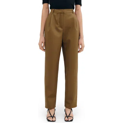 TWO LINES BY MARCELLA TWO LINES BY MARCELLA LYON HIGH WAIST FAUX LEATHER STRAIGHT LEG PANTS