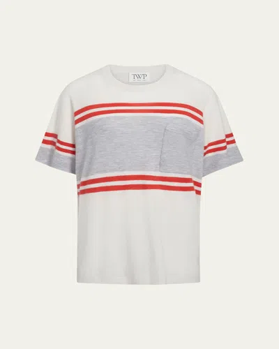 TWP ENGINEERED STRIPE BIG BOY TEE