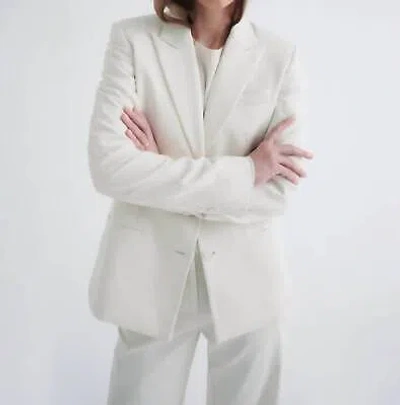 TWP TWP HUSBAND BLAZER IN WHITE - SIZE S