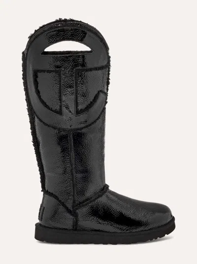 UGG UGG ALL GENDER UGG X TELFAR LOGO TALL CRINKLE BLACK LIMITED ALL SIZES