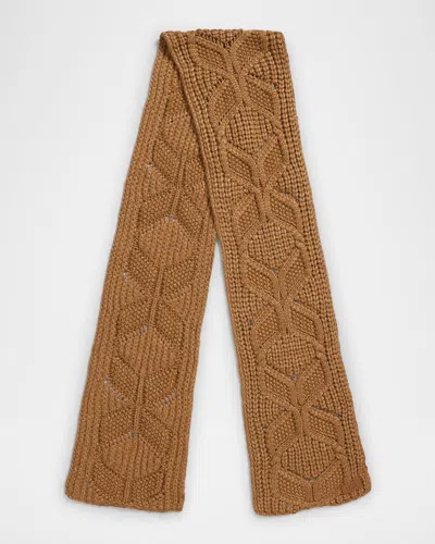 UGG CABLE KNIT ACRYLIC SCARF