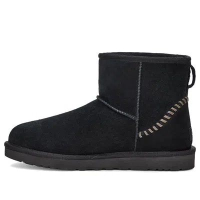 UGG UGG Classic Mini Deco Suede Boot 'Black'