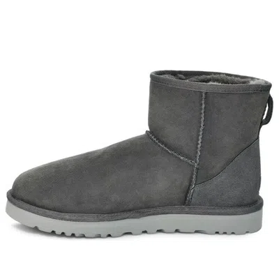 UGG UGG Classic Mini Fleece Lined Snow Boots Dark Grey