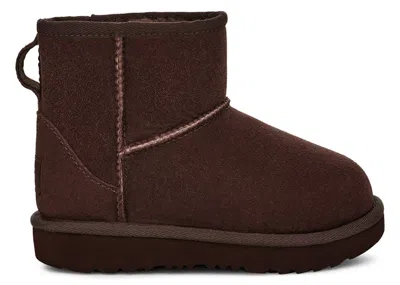 UGG CLASSIC MINI II BOOT (TODDLER) SNEAKERS IN BURNT CEDAR