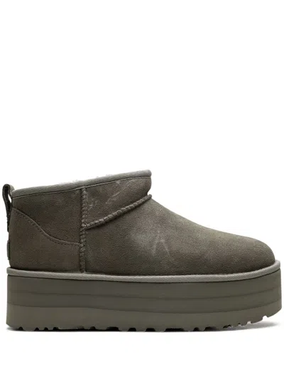 UGG CLASSIC ULTRA MINI "MOSS GREEN" BOOTS