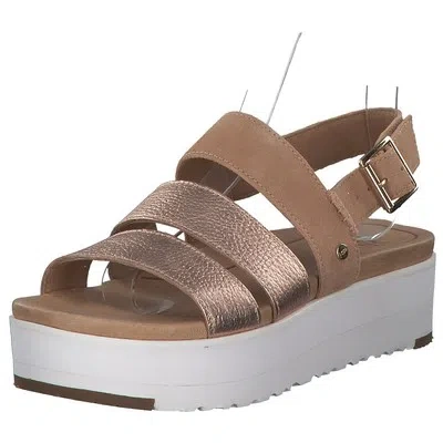 UGG UGG DAMEN SANDALETTE PANTOLETTE SANDALEN PLATEAUABSATZ 1102929 ROSEGOLD NEU