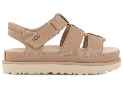 UGG GOLDENSTAR STRAP PLATFORM SANDAL (WOMEN'S) SNEAKERS IN DRIFTWOOD