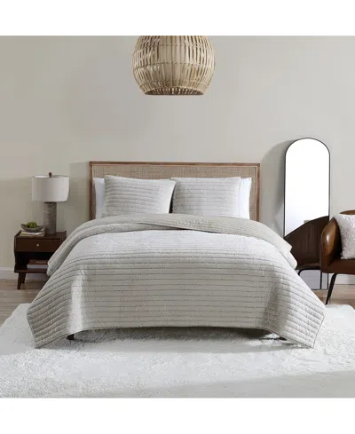 UGG POLAR FAUX-FUR REVERSIBLE QUILT SET, FULL/QUEEN