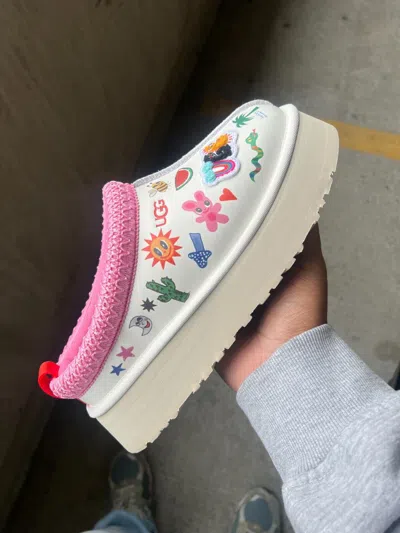 UGG UGG TAZZ POP SKETCH PLATFORM SLIPPER WOMENS (1155751 - WHT)