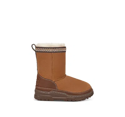 UGG UNISEX CLASSIC SHORT TRAILGAZER BOOTS - BIG KID