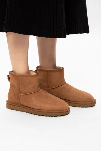 UGG UGG 'W CLASSIC MINI II'  SUEDE SNOW BOOTS
