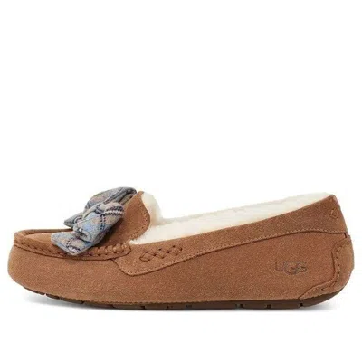 UGG (WMNS) UGG ANSLEY Plaid Bow 'Chestnut'