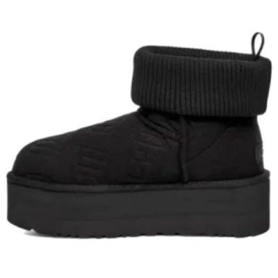 UGG (WMNS) UGG Classic Mini Platform Felted 'Black'