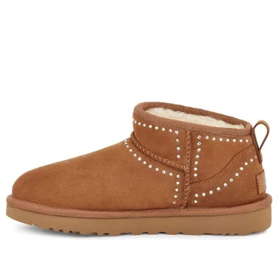 UGG (WMNS) UGG Classic Ultra Mini Bling 'Chestnut'