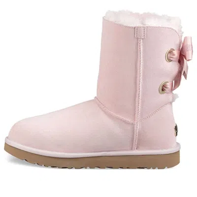 UGG (WMNS) UGG Customizable Bailey Bow short Fleece Lined Pink Red