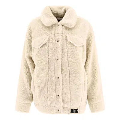 UGG (WMNS) UGG Frankie Sherpa Trucker Jacket 'Beige'