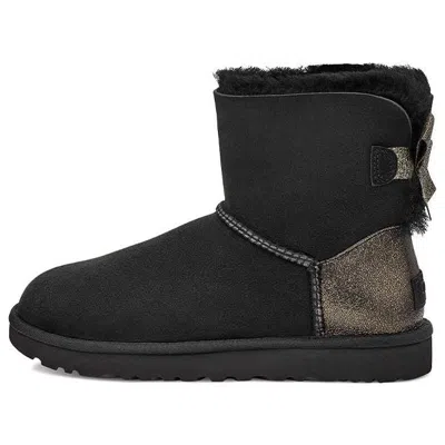 UGG (WMNS) UGG Mini Bailey Bow Glitz 'Dark Grey'