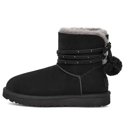 UGG (WMNS) UGG Mini Bailey Bow Pom 'Black'