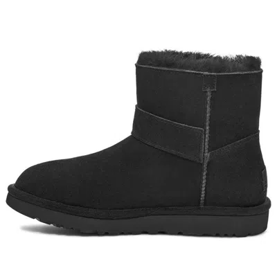 UGG (WMNS) UGG Mini Bailey Graphic Logo Strap Boots 'Black'