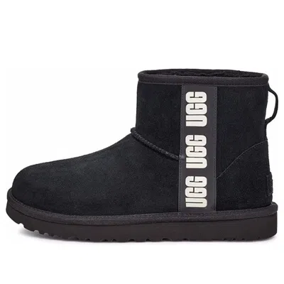 UGG (WMNS) UGG Mini Side Logo 'Black White'
