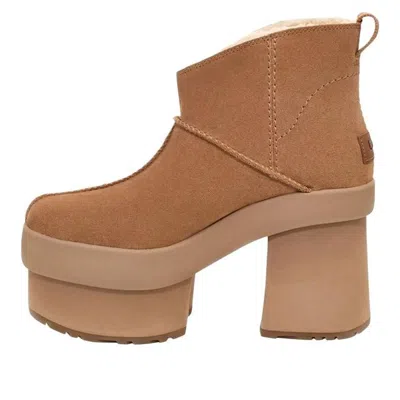 UGG (WMNS) UGG New Heights Platform Mini 'Chestnut'
