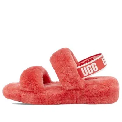 UGG (WMNS) UGG Oh Yeah Thick Sole Red Sandals
