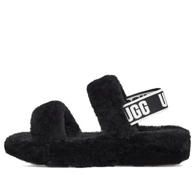 UGG (WMNS) UGG Oh Yeah Thick Sole Sandals Black