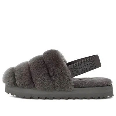 UGG (WMNS) UGG Super Fluff Slipper 'Charcoal'