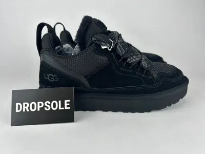 UGG WOMEN'S UGG LOWMEL SNEAKER BOOT | SIZE 9 W | BLACK | 1144032-BLK