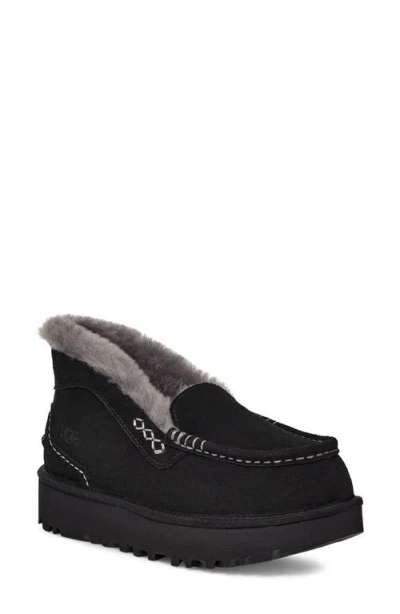 UGG UGG(R) ANSLEY PARC GENUINE SHEARLING PLATFORM SLIPPER