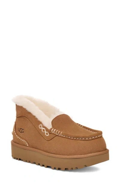 UGG UGG(R) ANSLEY PARC GENUINE SHEARLING PLATFORM SLIPPER