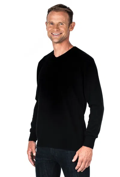 UGHOLIN UGHOLIN HERREN 100% KASCHMIR V-AUSSCHNITT PULLOVER - CASHMERE 2-FÄDIG