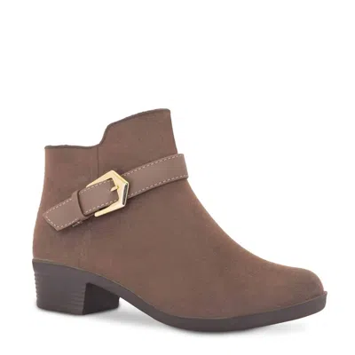 ULAN WATERPROOF DRESS BOOTIES IN DARK BEIGE