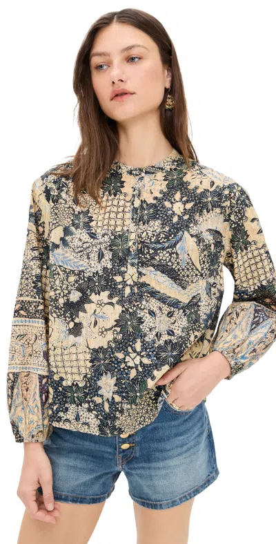 ULLA JOHNSON HARLOWE BLOUSE BELLFLOWER