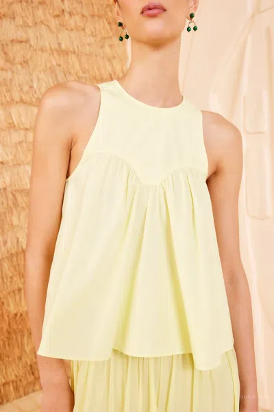 ULLA JOHNSON KALI TOP IN CITRON