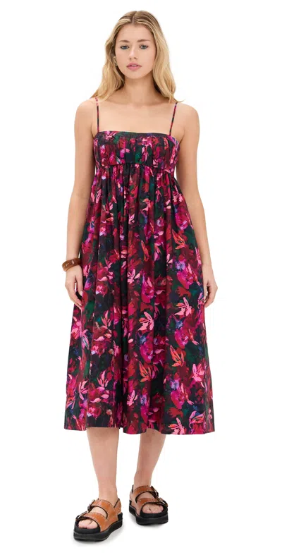ULLA JOHNSON LUCILLE DRESS HIBISCUS