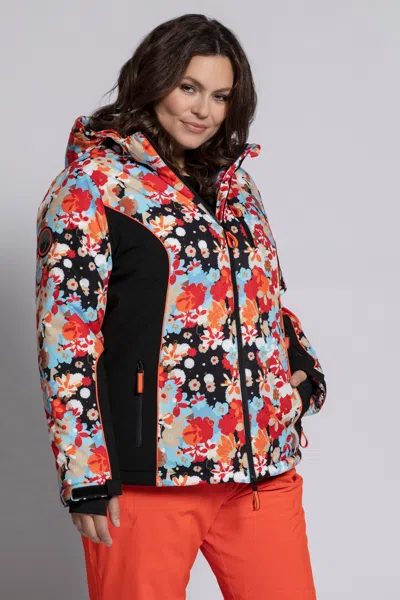 ULLA POPKEN ULLA POPKEN DAMEN GROSSE GRÖSSEN SKIJACKE, BLUMENMUSTER, 3X-FUNKTION, SCHNEEFANG 7