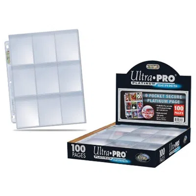 ULTRA PRO 9 POCKET SECURE PLATINUM CARDS PACK OF 100