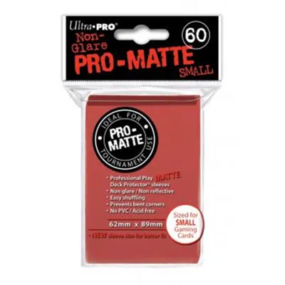 ULTRA PRO DP: SMALL: PRO MATTE RD (60) 84263